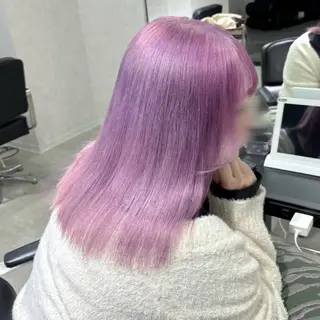 カラー ヘアアレンジ 艶髪ハイトーン/ ブロンド/Nagiのヘアスタイル