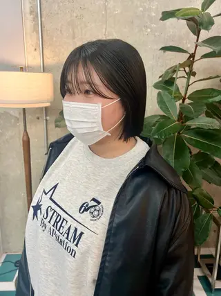 ショート noe所属・AYAKA/名古屋/ 栄/ボブ/透明カラーのヘアスタイル