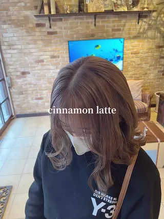 ミディアム 🧡ミルクティー/ レイヤー🧡ショウナのヘアスタイル