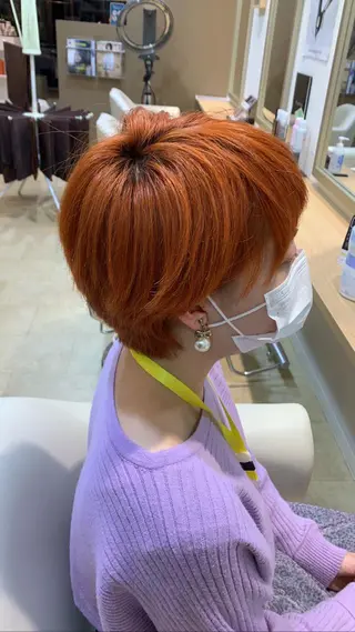 ショート カラー 西新/siohair 似合わせ/石尾刻矢のヘアスタイル