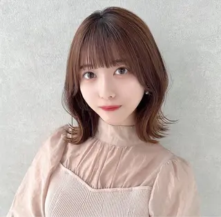 ミディアム カラー FERiCIA. 表参道所属・レイヤーカット 🪄吉野翔悟のヘアスタイル