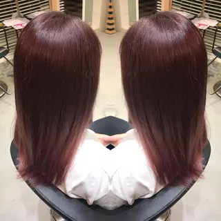 セミロング カラー 大久保 隆蔵のヘアスタイル