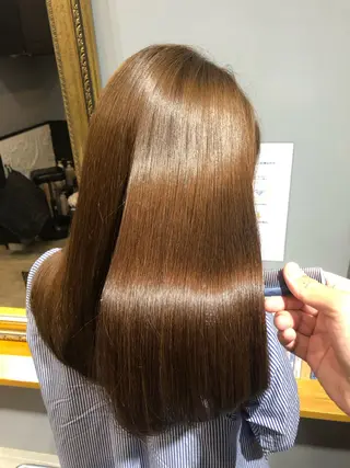 ロング 渡辺俊介 暗髪カラー /美髪矯正/髪質改善のヘアスタイル