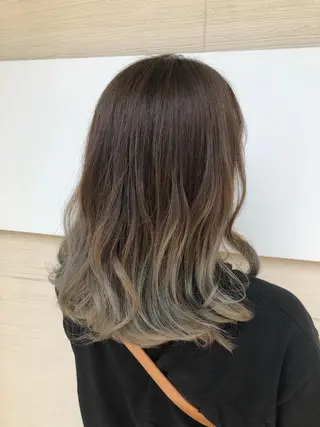 セミロング カラー ✨髪質改善✨ 田西　基彦のヘアスタイル
