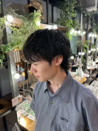ショート パーマ メンズ 溜 一太のヘアスタイル