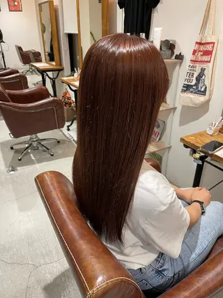 ロング カラー 前田 夏季のヘアスタイル