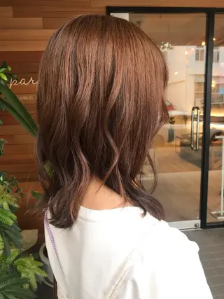 ミディアム 透明感カラー wacoのヘアスタイル