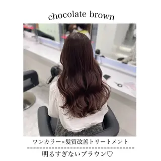 セミロング カラー ヘアアレンジ Ella所属・nana【艶髪】/ レイヤー/縮毛矯正のヘアスタイル