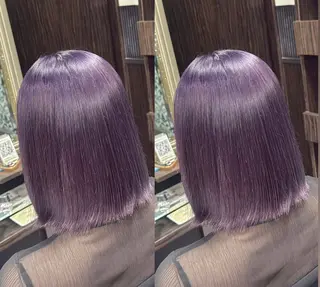 カラー ブリーチ・カットモデ ル🎀serenaのヘアスタイル