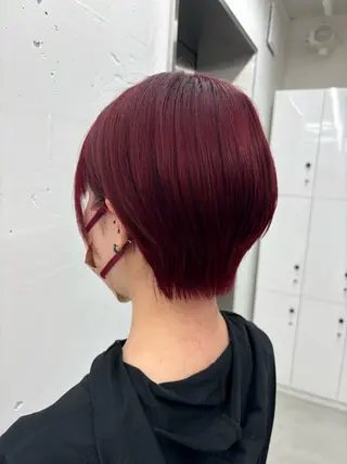 ショート カラー ヘアアレンジ 夕羽夢🍓矢場/ 透明感カラーのヘアスタイル