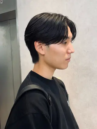 ショート カラー パーマ メンズ 石満 諒 メンズ縮毛矯正のヘアスタイル