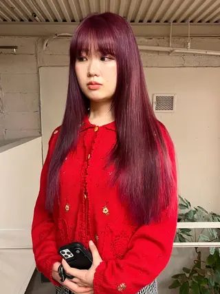 ロング カラー iru所属・mi kiのヘアスタイル