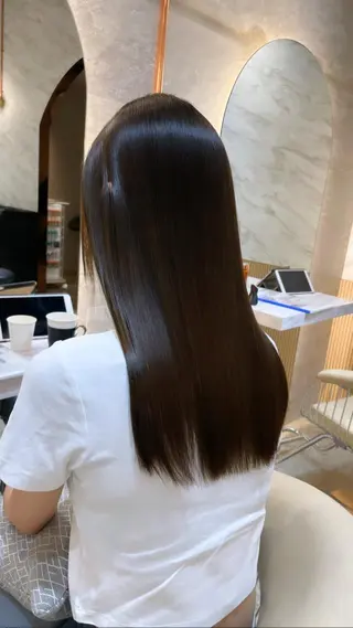 ロング カラー レイヤー/韓国ヘア 縮毛矯正🫧鈴木颯のヘアスタイル