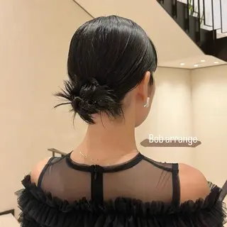 ヘアアレンジ 透明感カラー/ アレンジ/篠崎渚彩のヘアスタイル