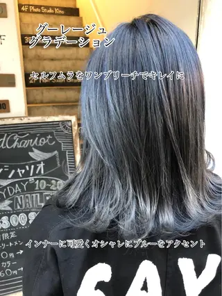ミディアム 舘野 太嘉宏のヘアスタイル