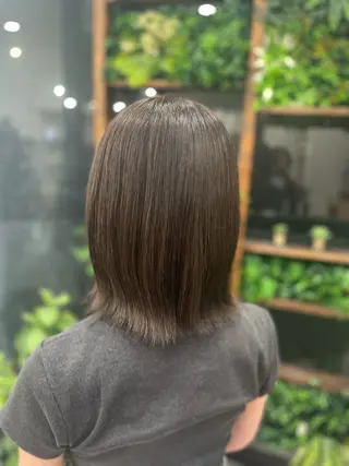 ミディアム カラー 佐藤 なつののヘアスタイル