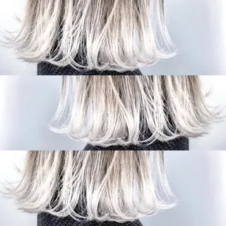 ミディアム カラー パーマ ヘアアレンジ tocca所属・毎月通える価格♪ 杉本真基のヘアスタイル