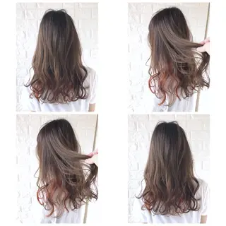 セミロング カラー KIZU 髪質改善 オカルト怪談のヘアスタイル