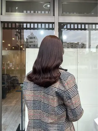 セミロング カラー 村田梨乃/ minim hairのヘアスタイル