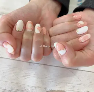 ネイル 北浦和 自爪育成ケアのネイルデザイン