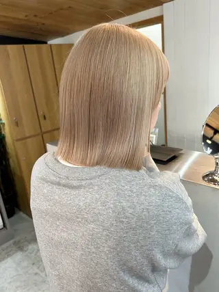 ショート カラー 韓国/ハイトーン/ ボブ🎀MIKU🎀のヘアスタイル