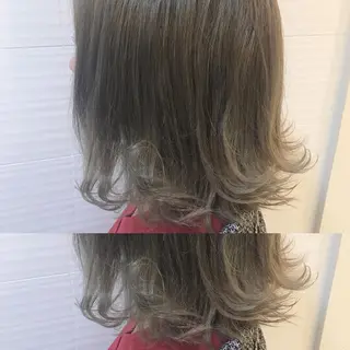 ミディアム カラー パーマ ヘアアレンジ 🫧代表/新宿駅近/ 限定価格🫧田辺貴裕のヘアスタイル