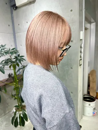 ショート カラー 名古屋のピンク好き かずくん🦩のヘアスタイル