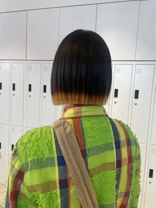 カラー ダン/メンズ/ 顔周り×透明感カラーのヘアスタイル