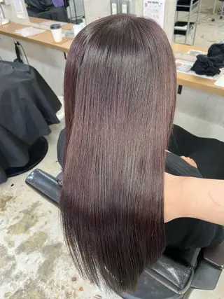 ロング カラー 安住 日花のヘアスタイル