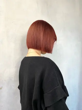 カラー 🌼似合わせボブ .暖色🌼浅井 遥のヘアスタイル