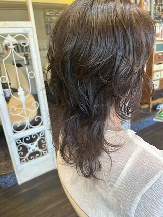 セミロング パーマ DiMPlE  ディンプル所属・🌸スタイリスト 山浦美恵のヘアスタイル