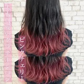 ミディアム カラー 赤み消しカラー /透明感カラー 上長のヘアスタイル