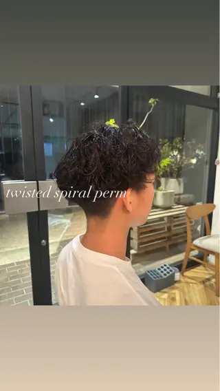 パーマ ヘアアレンジ メンズ 飯島 美海のヘアスタイル