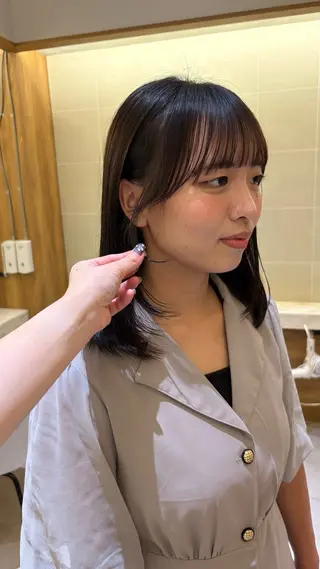 ミディアム サイトウ ナミ /無料カットモデルのヘアスタイル