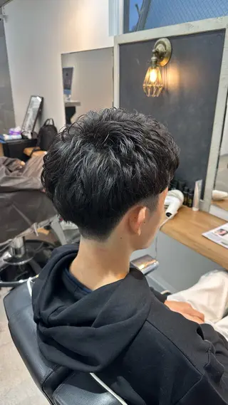 パーマ メンズ 浅岡律喜 /メンズ/フェードのヘアスタイル