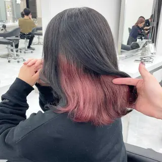セミロング 似合わせ艶カラー🪽 ひかる🪽🩶のヘアスタイル