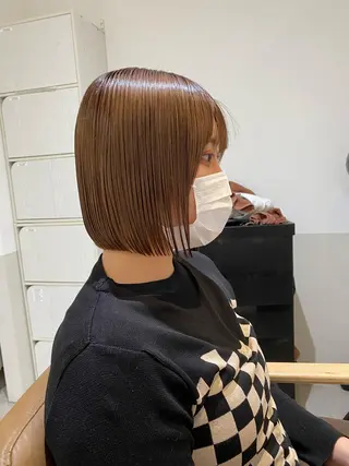 ミディアム カラー クロスパーマ🥇韓国 ヘア🇰🇷濵田航希のヘアスタイル