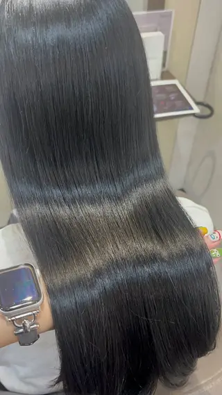 ロング ボブ/暖色カラー コウボヒカルのヘアスタイル