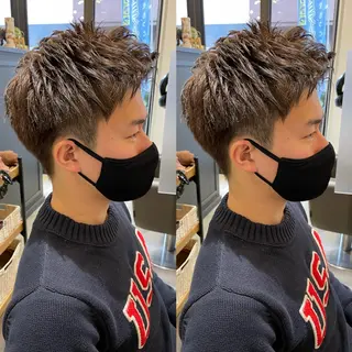 カラー メンズ 細沼 葵のヘアスタイル