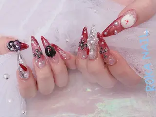 ロング 長さだし専門店 ROKANAILのネイルデザイン