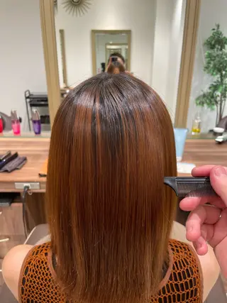 ショート パーマ 中村/艶カラー/ハイ ライト/髪質改善のヘアスタイル