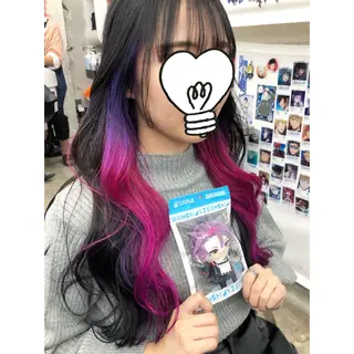 ロング カラー 推しカラー✨ オタク美容師ユウカのヘアスタイル