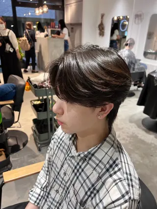 ミディアム パーマ メンズ メンズカットパーマ ✂️ JOYAのヘアスタイル