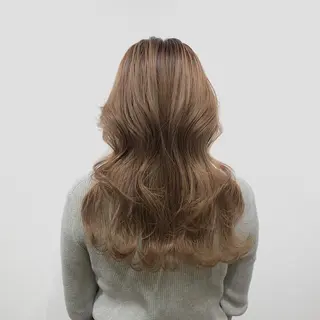 ロング カラー ヘアアレンジ キヨミ 韓国レイヤーカットのヘアスタイル