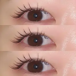 マツエク・マツパ 肌に馴染むハイトーン /ミルクティーカラーのヘアスタイル