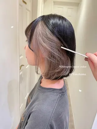 ミディアム カラー エクステ/ハイトーン 🐏☁️miminaのヘアスタイル