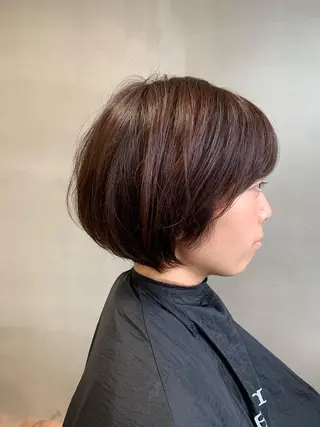 ショート カラー GO TODAY  SHAIR SALON 梅田NU茶屋町店所属・田中成美/レイヤー カット/透明感カラーのヘアスタイル