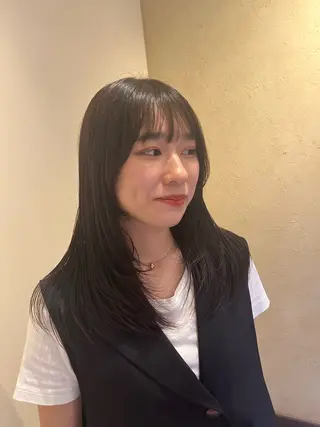 セミロング 🧡ミルクティー/ レイヤー🧡ショウナのヘアスタイル