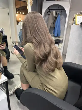 ロング 福田 瑠偉のヘアスタイル