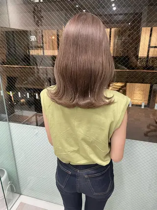 ミディアム カラー 髪質改善will hairdesignのヘアスタイル